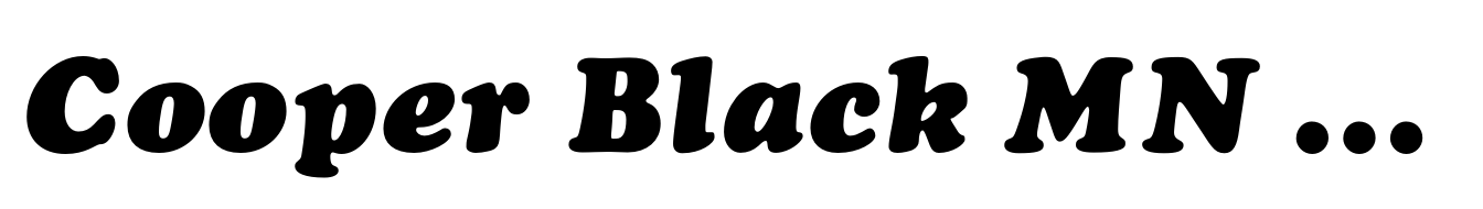 Cooper Black MN Italic